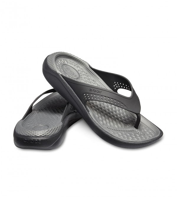 Crocs LiteRide Flip  Black- Grey
