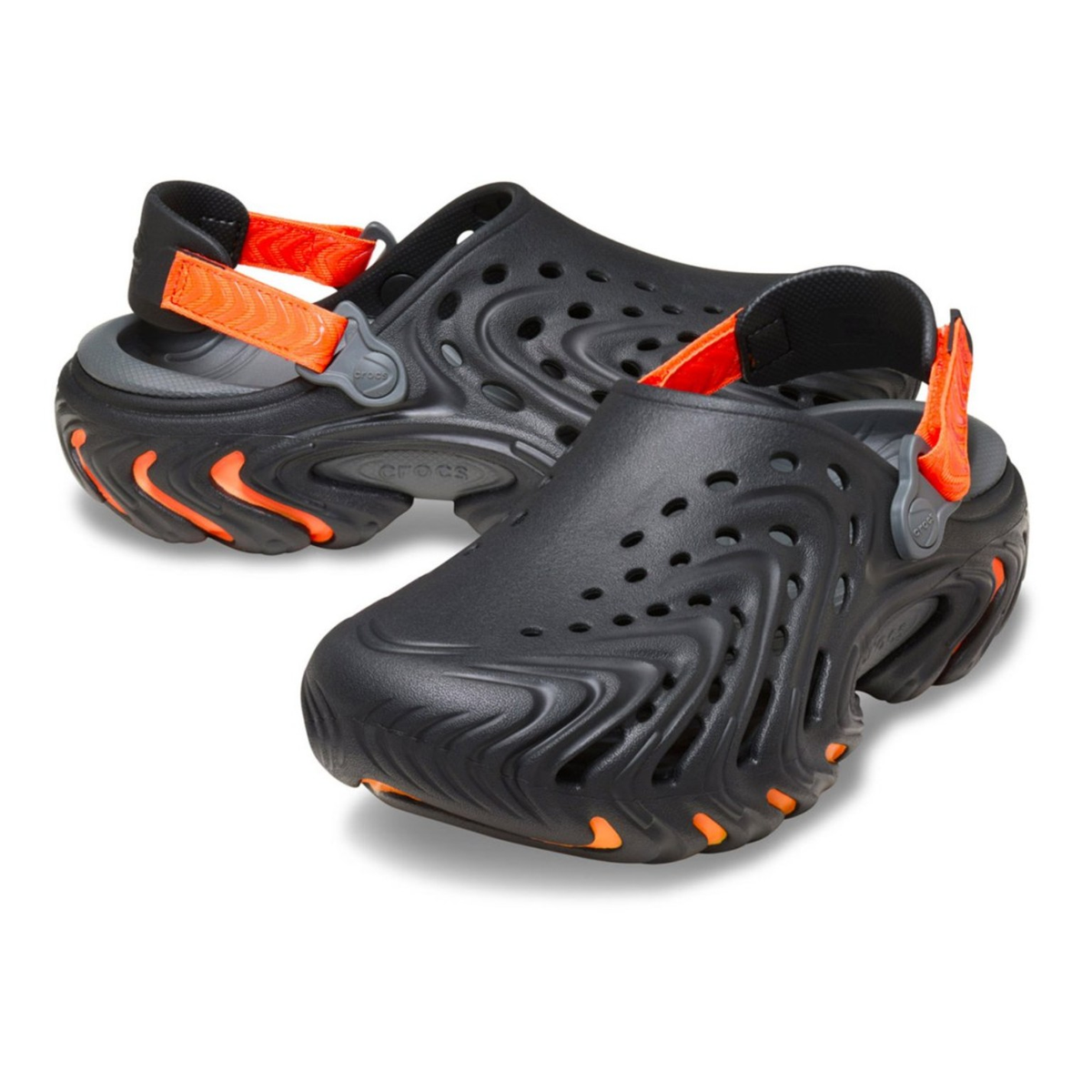Crocs Echo II Chrome Clog Black/Orange