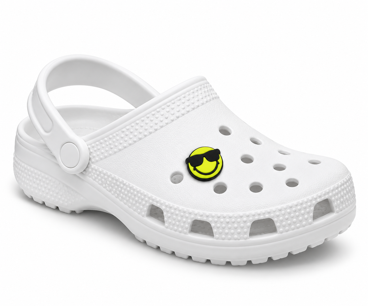 Crocs Jibbitz Neon Sunglasses Smiley