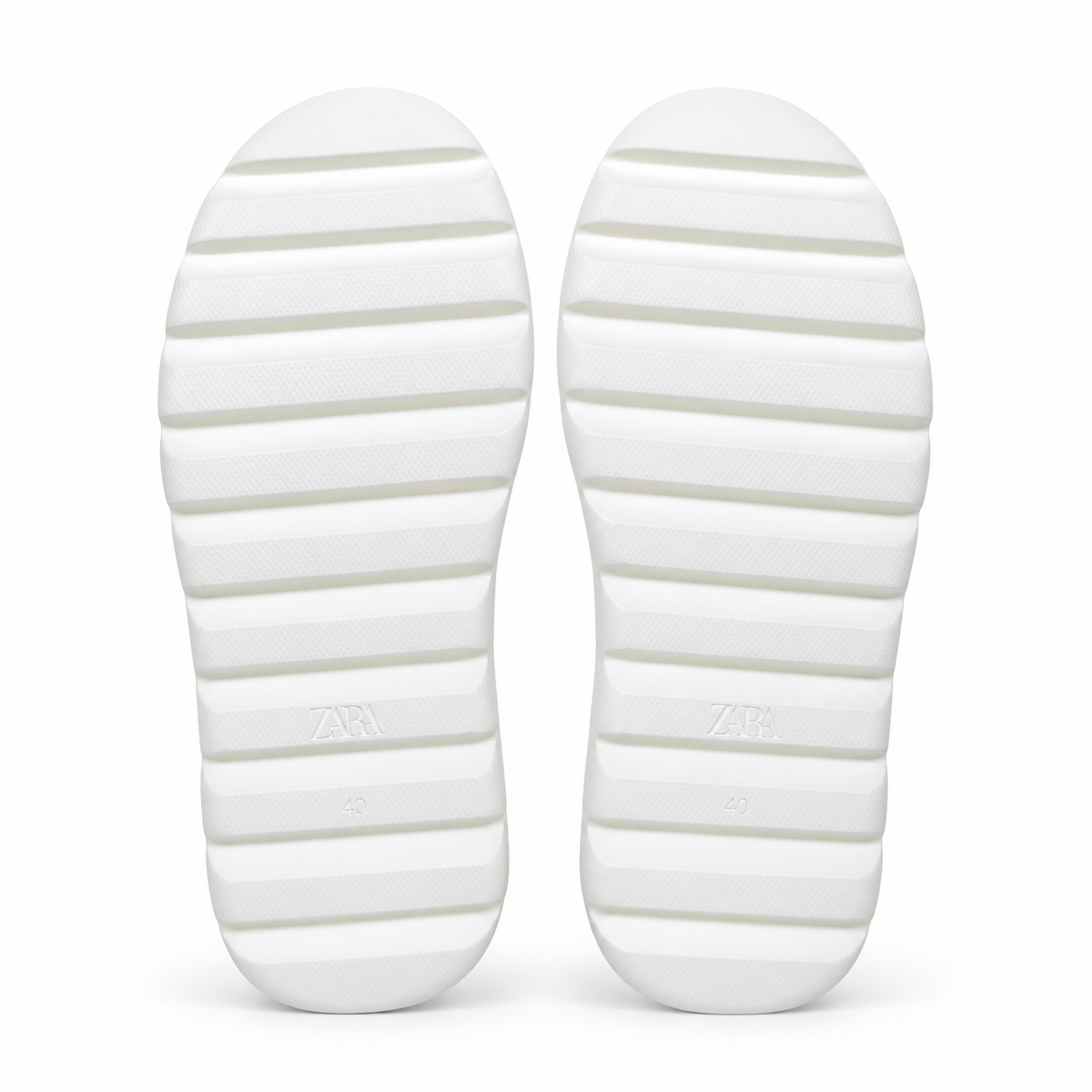 Zara Chunky Lace-Up Sneakers-White