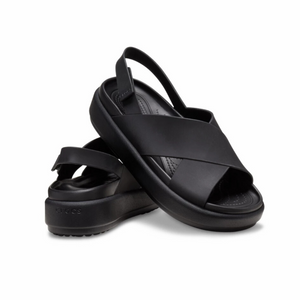 Crocs Brooklyn Luxe Cross Strap - BLK
