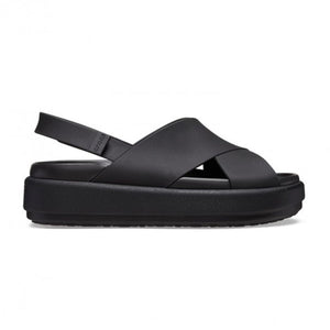 Crocs Brooklyn Luxe X-Strap Women Sandals - BLK - Black / 36-37