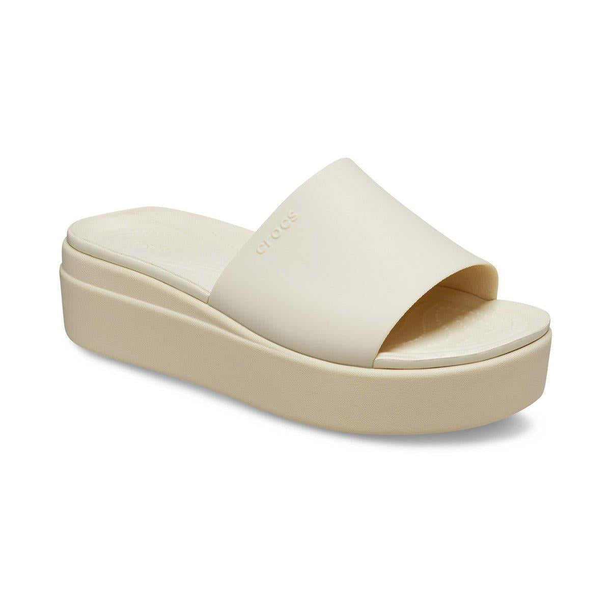 Crocs Brooklyn Platform Slide Slide Sandal - BEG