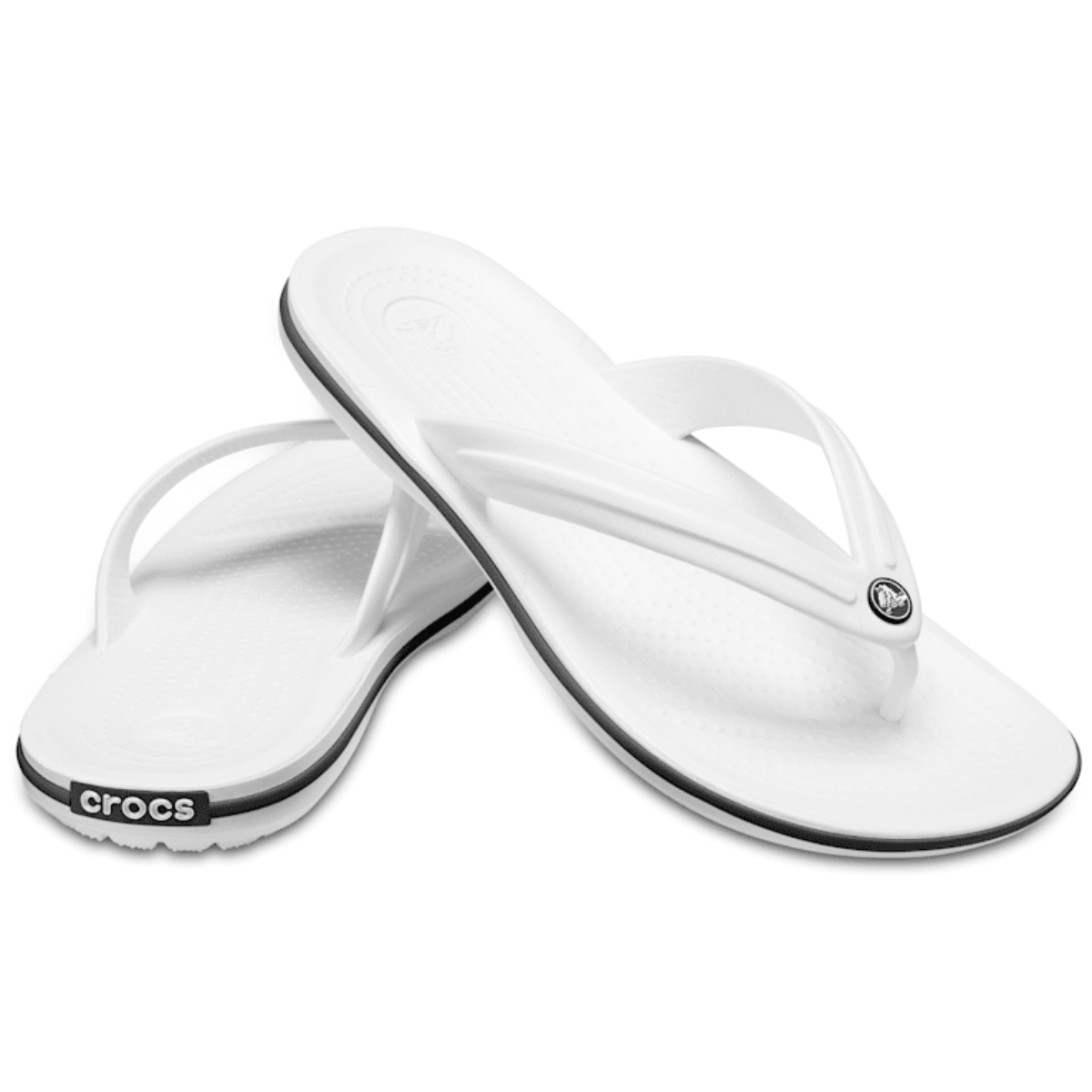 Crocs Crocband Flip Flops White