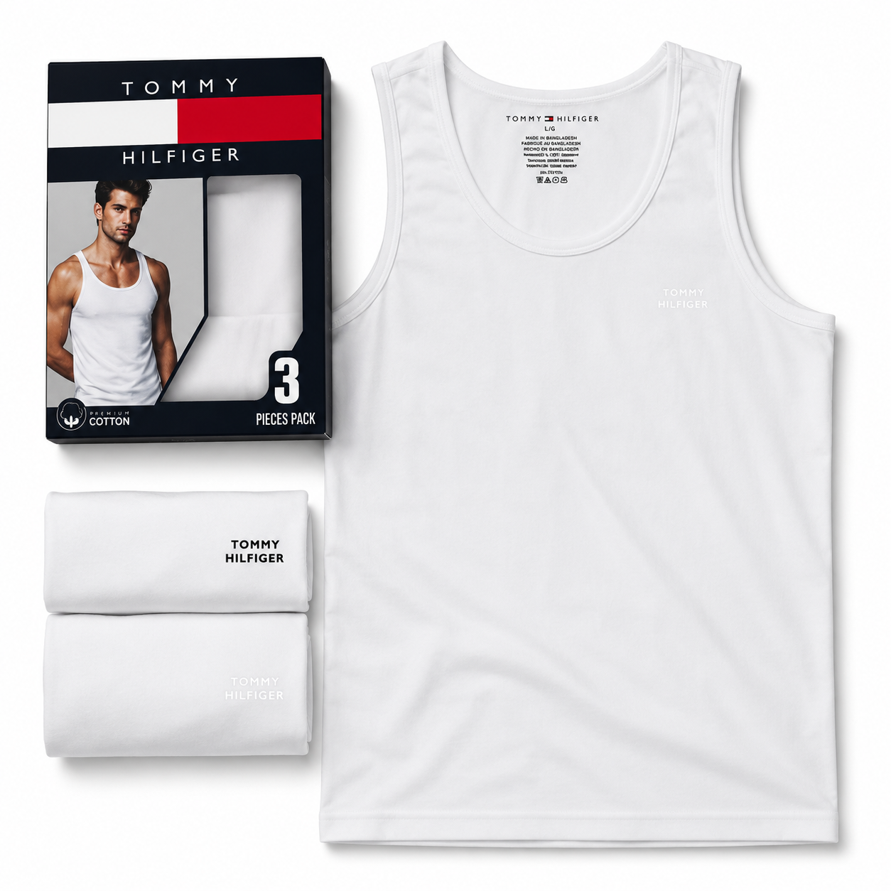 Tommy Hilfiger Men's White Tank Top