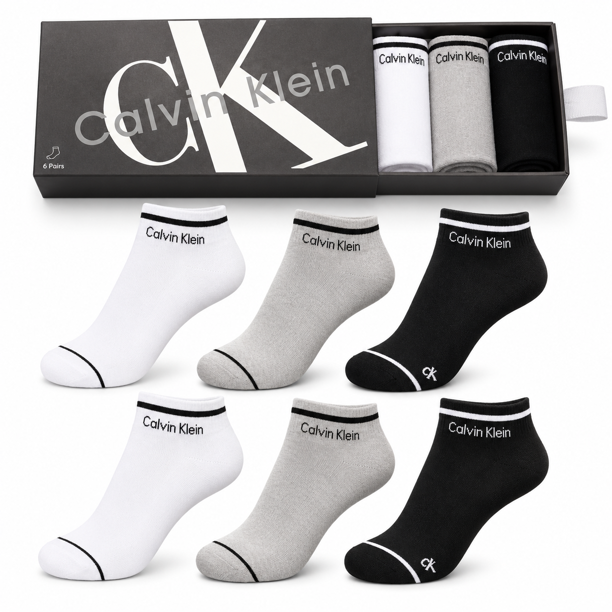 Calvin Klein Socks are a 6-Pack Set
