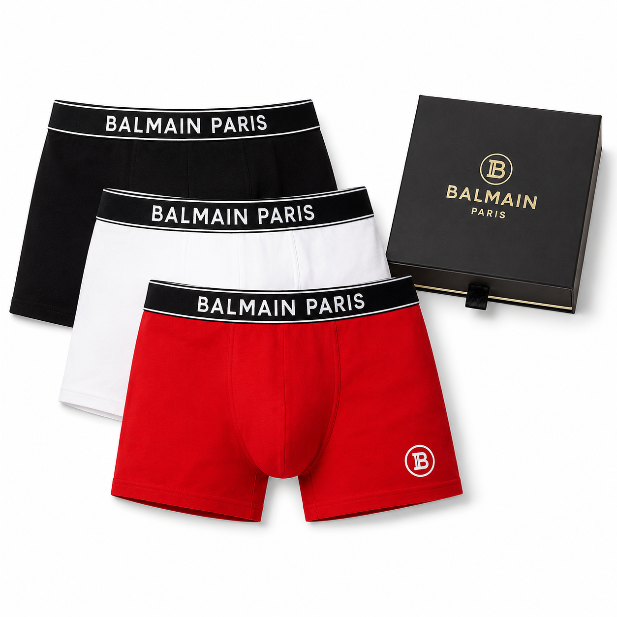 Balmain Paris Boxer Briefs 3-Pack