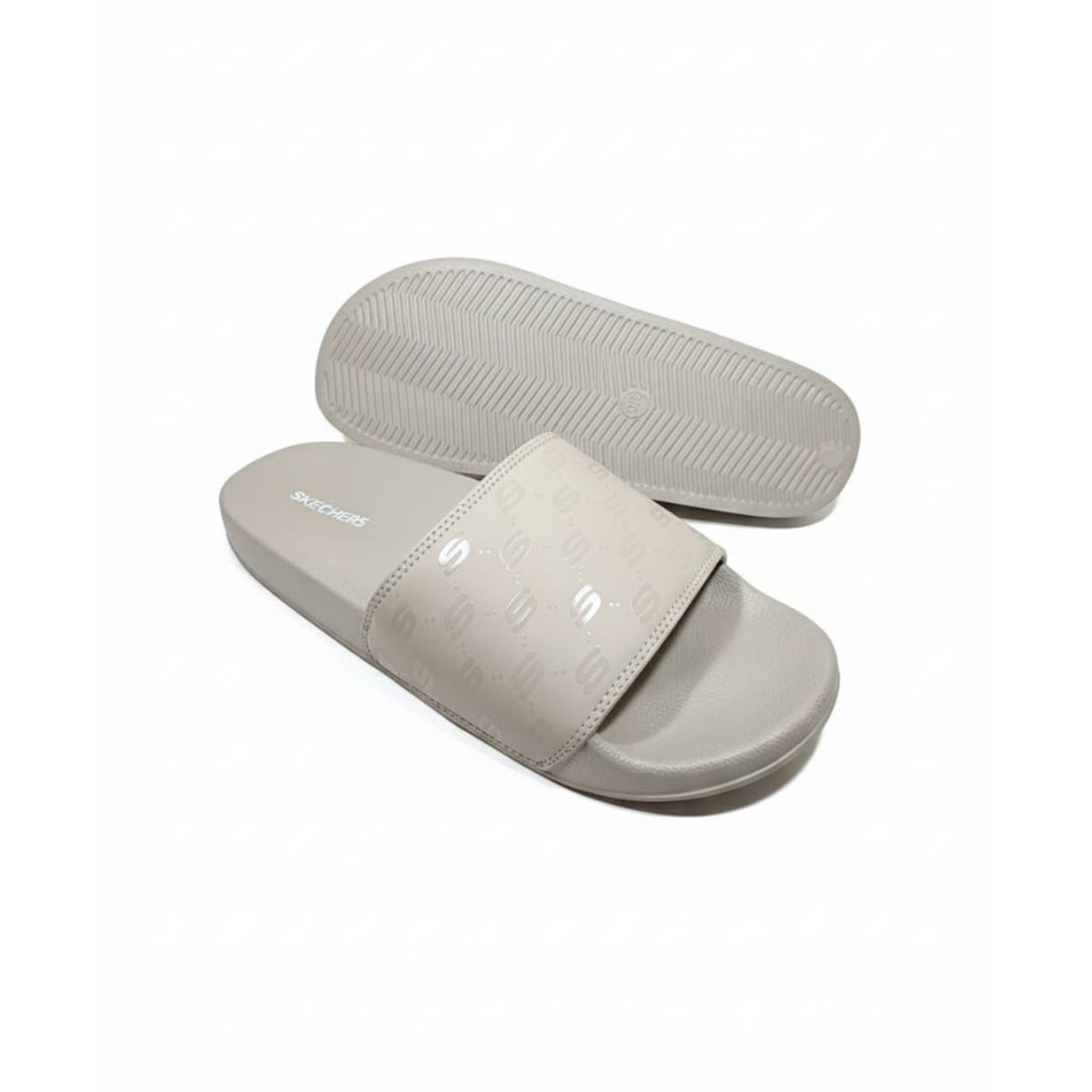 Skechers Side Lines Slides Beige