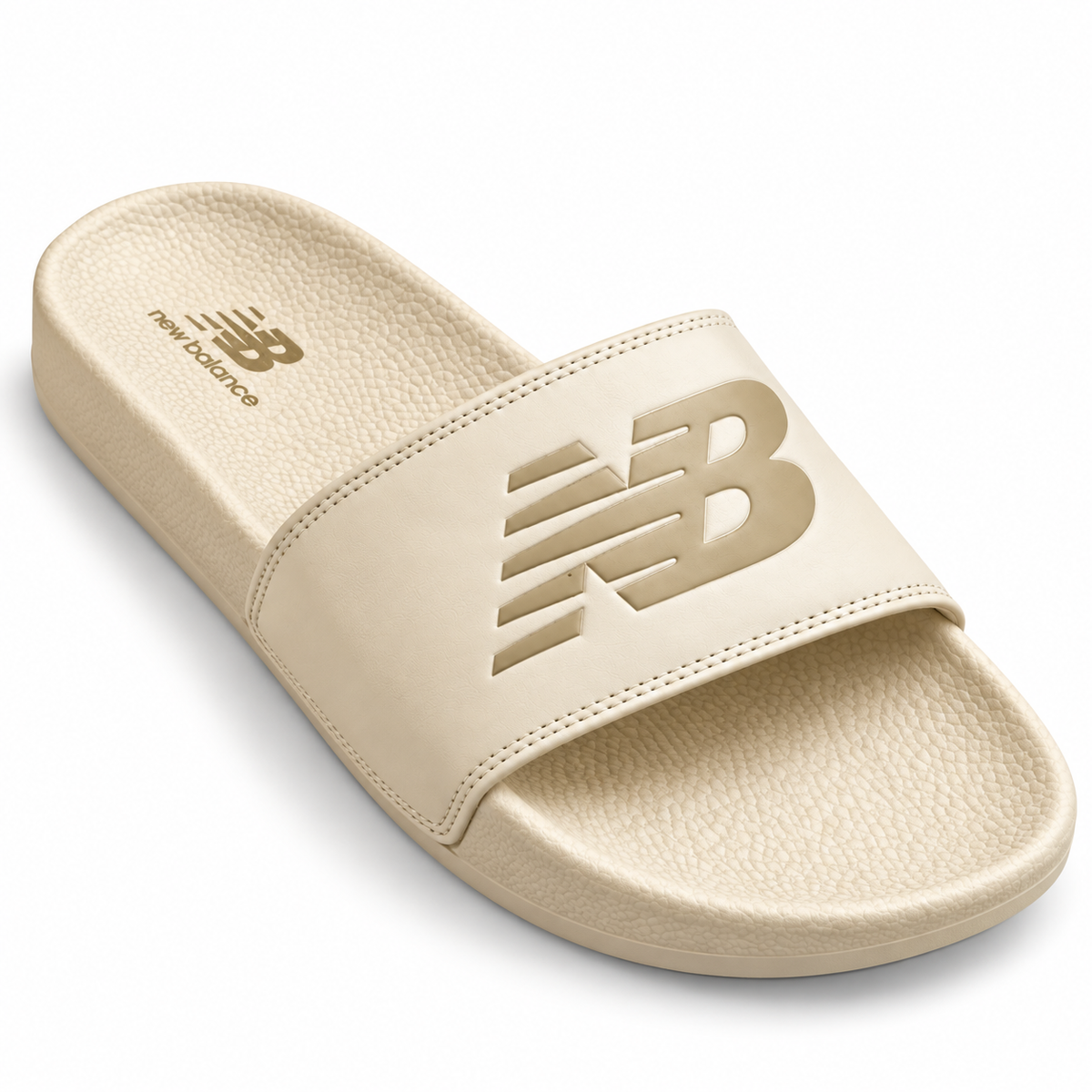 New Balance 200 slide sandals in a cream beige