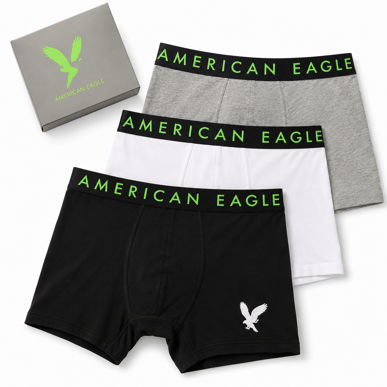 American Eagle AEO 6" Classic Boxer Brief 3-Pack