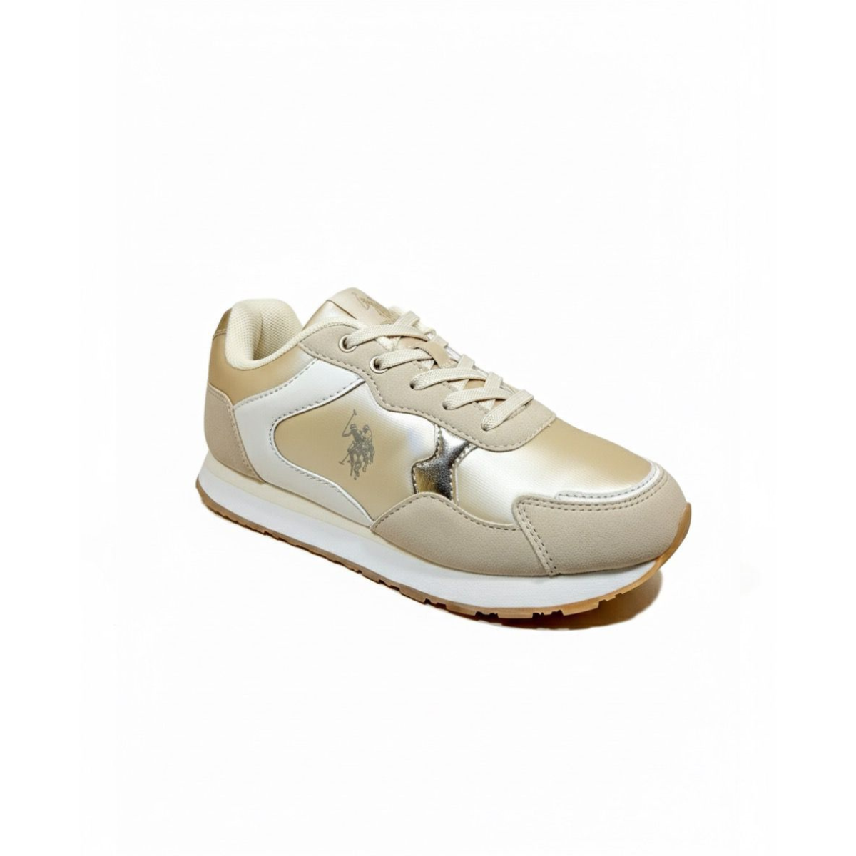 US Polo Kids Gold Sneakers