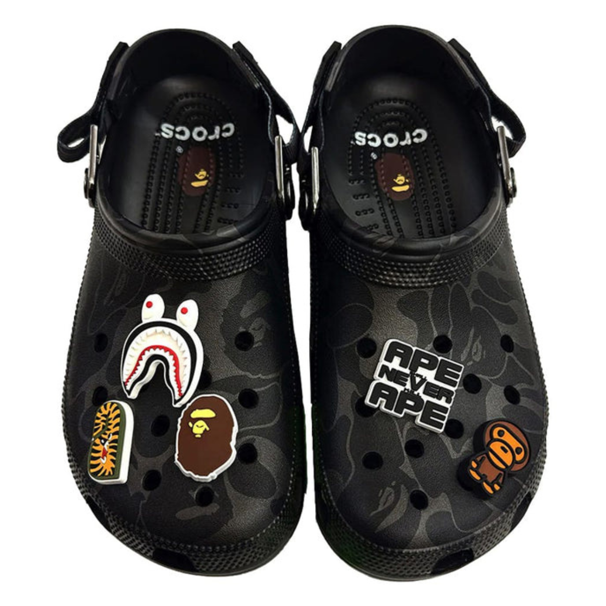 Crocs Classic Clog x A Bathing Ape ABC Camo Black