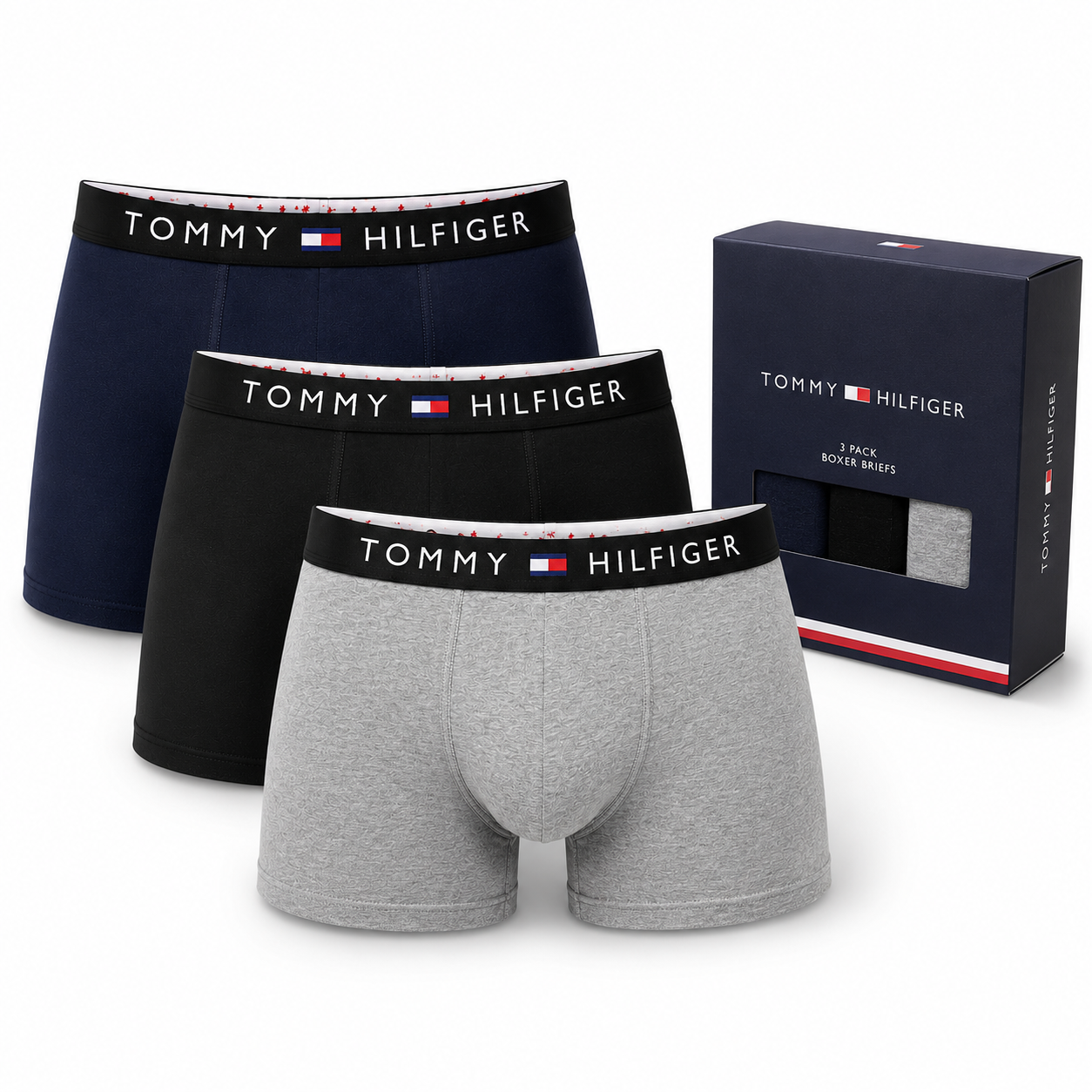 Tommy Hilfiger Essential Print Trunks 3 Pack
