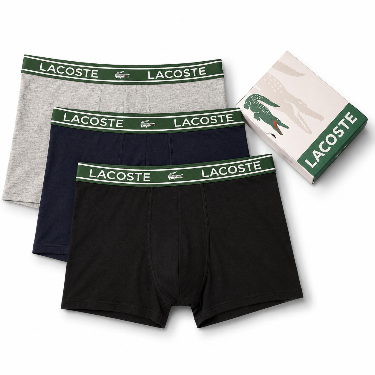 Lacoste boxer trunks 3-pack