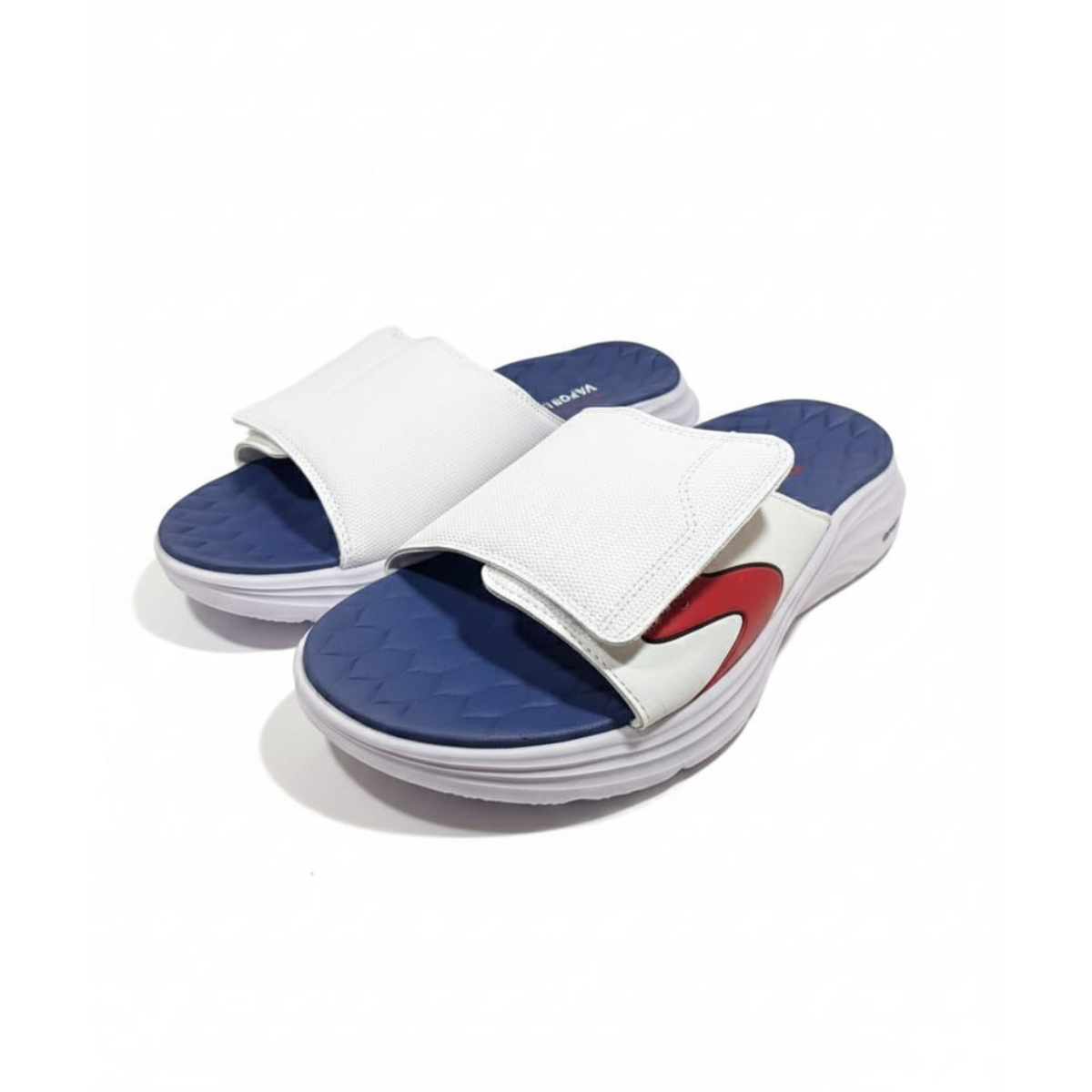 Skechers Vapor Foam Slides White/Blue