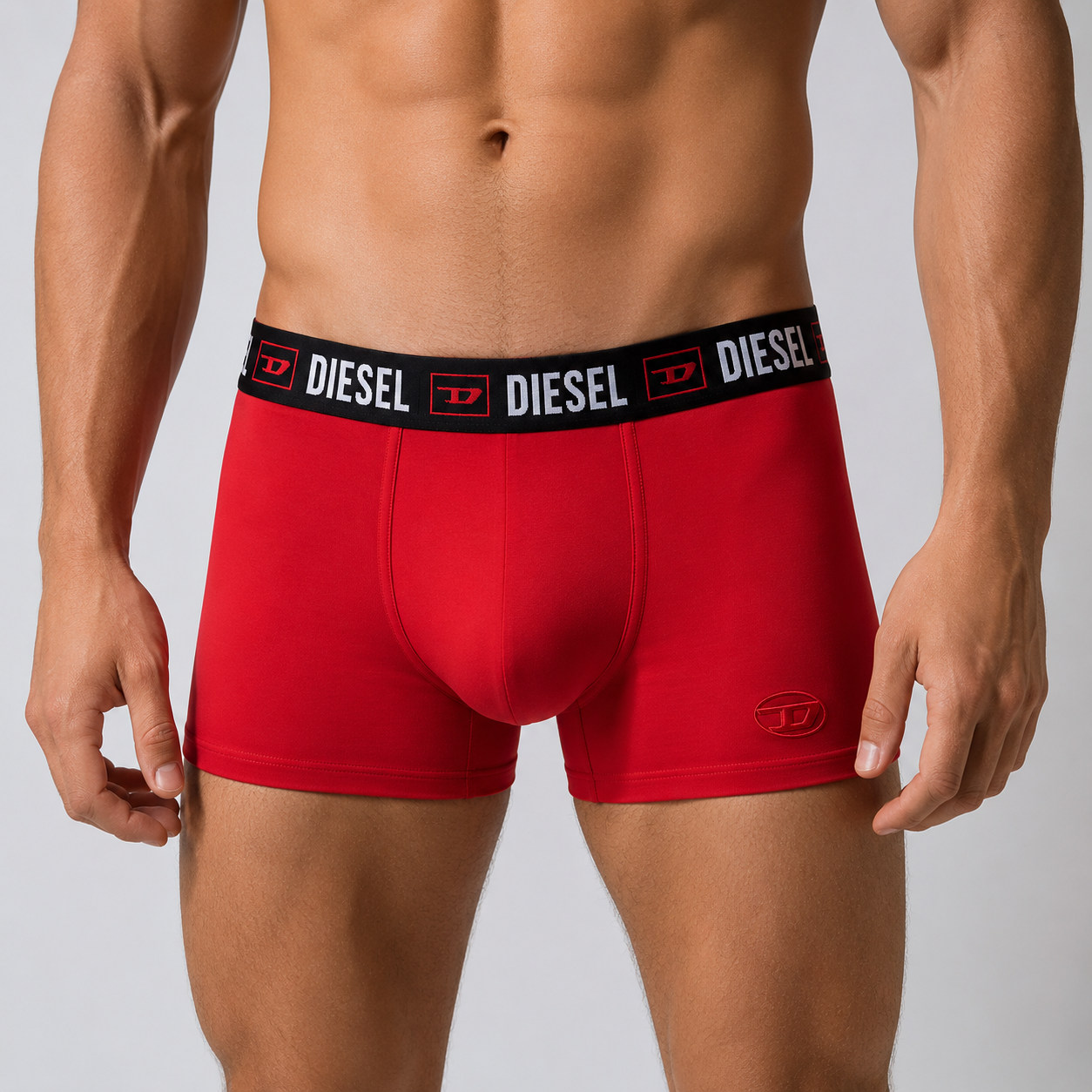 Diesel Men's UMBX-Damien Stretch Cotton Boxer Briefs