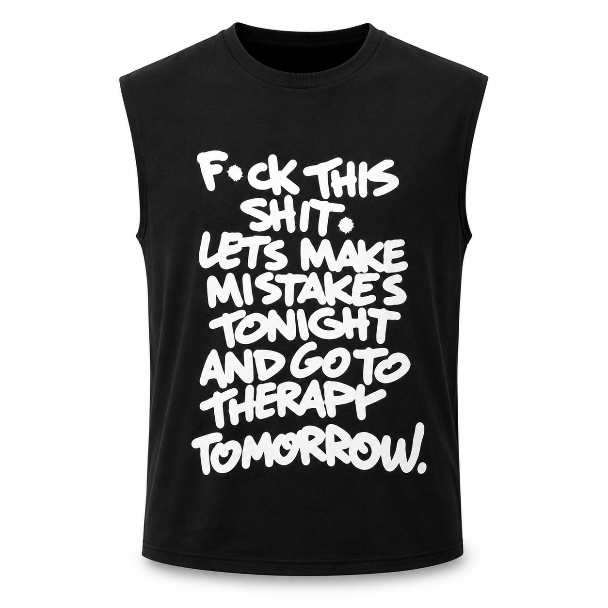 Pull and Bear logo sleeveless T-shirt