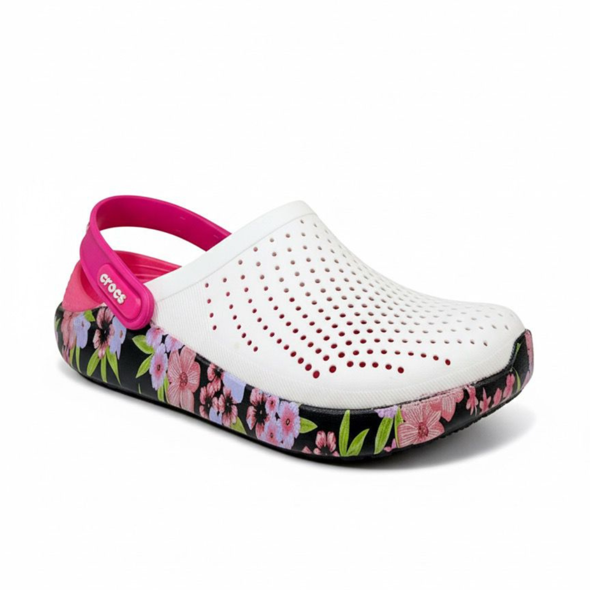 Crocs Lite Ride Clog White/Flowers