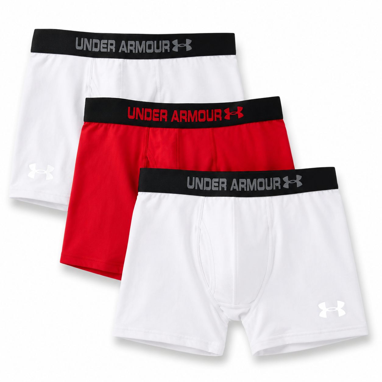 Under Armour Men's Performance Cotton 3-inch Boxerjocks