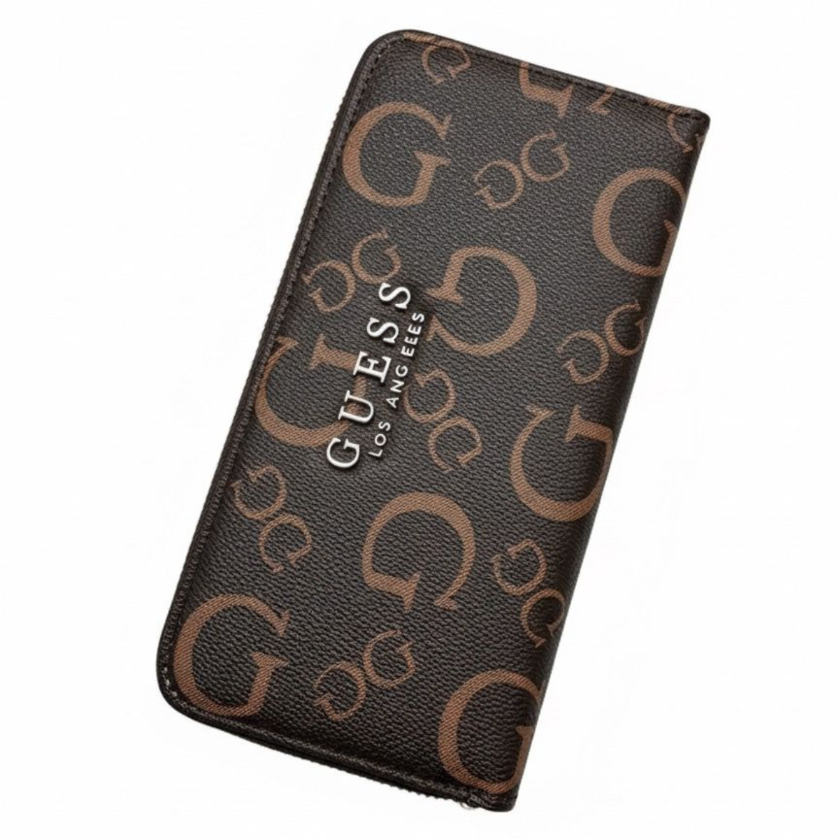 Guess Wallet Woman G Logo Brown