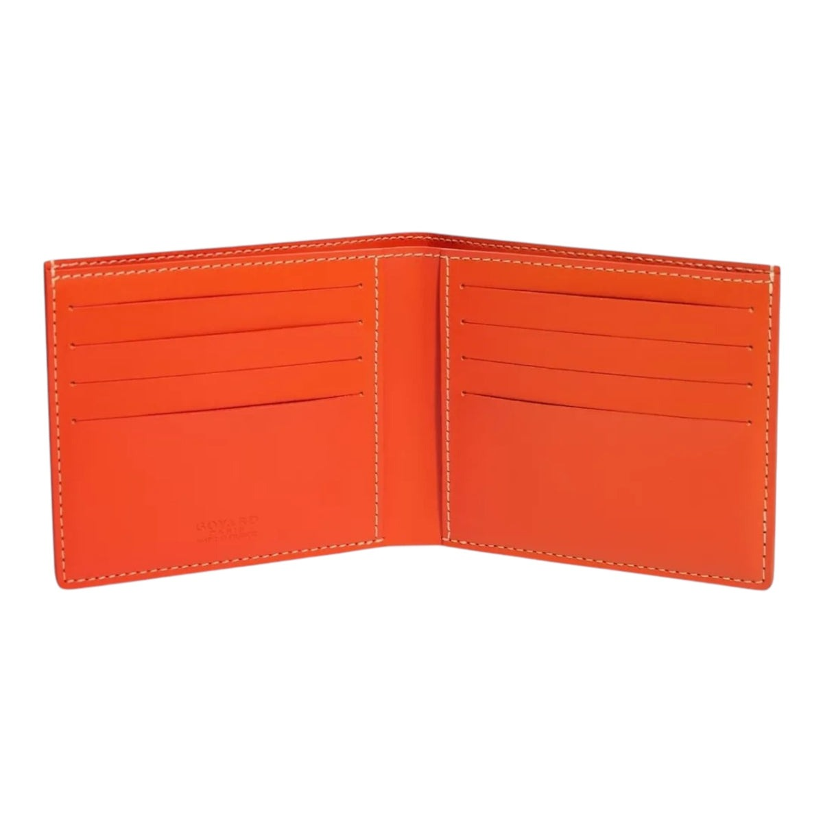 Goyard Orange Goyardine Canvas Wallet