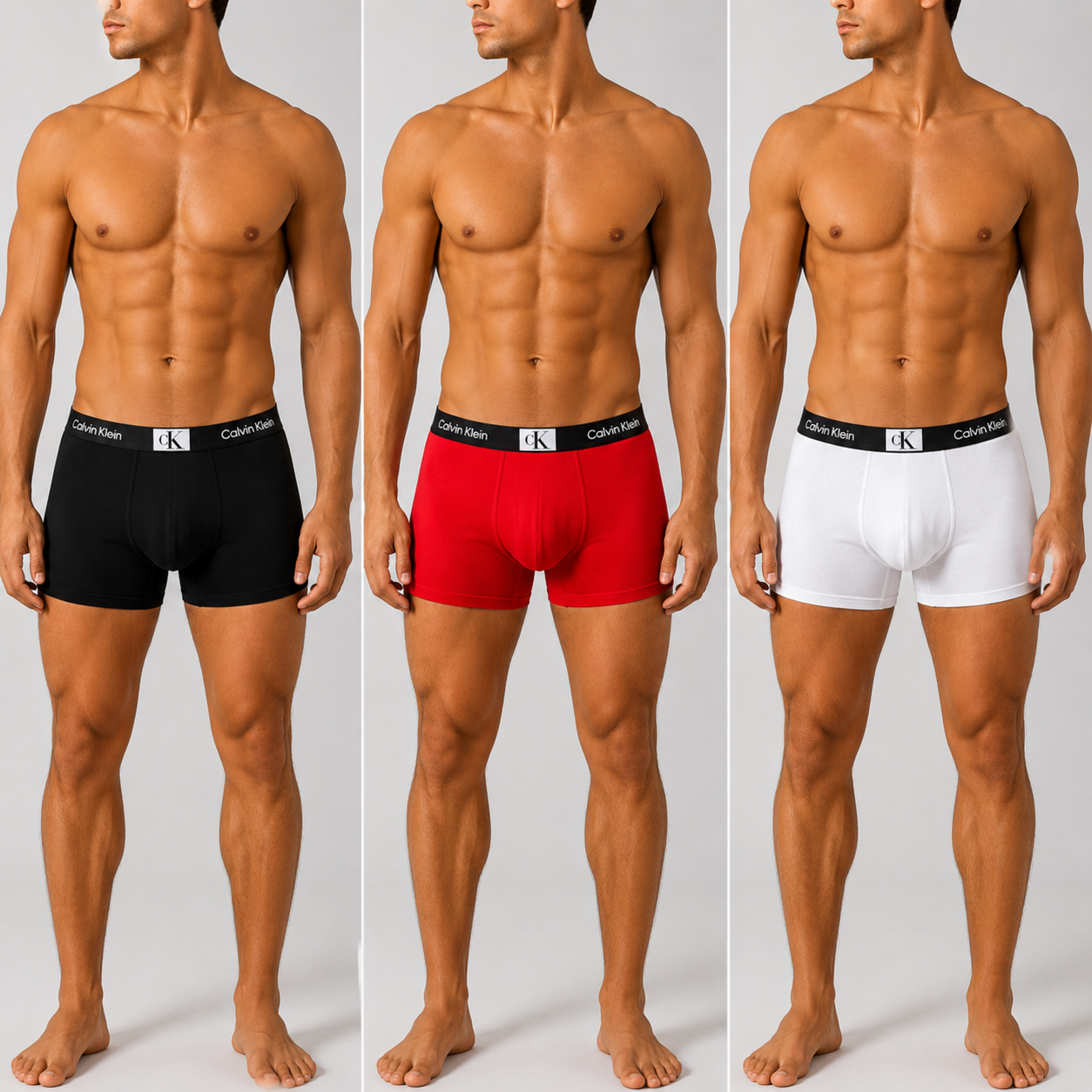 Calvin Klein boxer brief 3-pack features a iconic branded elastic