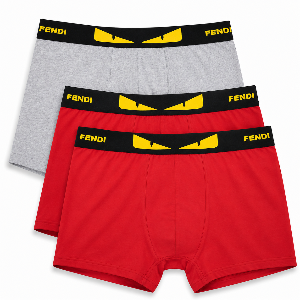 Fendi men's boxer briefs in a three-pack feature iconic "FF"
