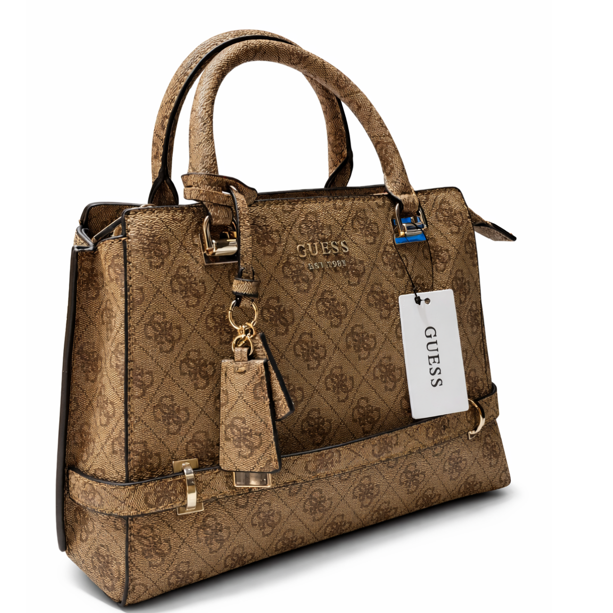 Guess Zarela Girlfriend Tote in Brown synthetic leather