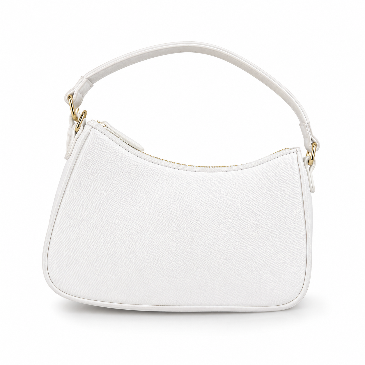 Guess White Faux-Leather Shoulder Bag