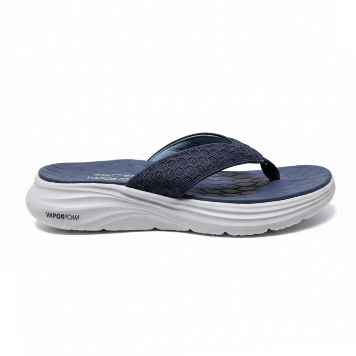 Skechers Vapor Foam Flip Flops Navy Blue