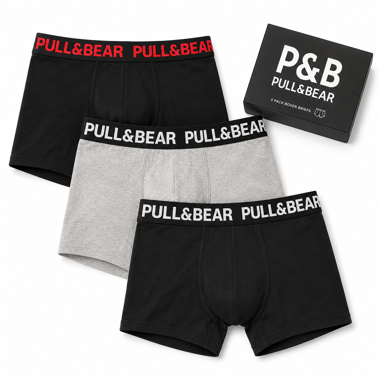 Pull&Bear Boxer Trunks 3-Pack