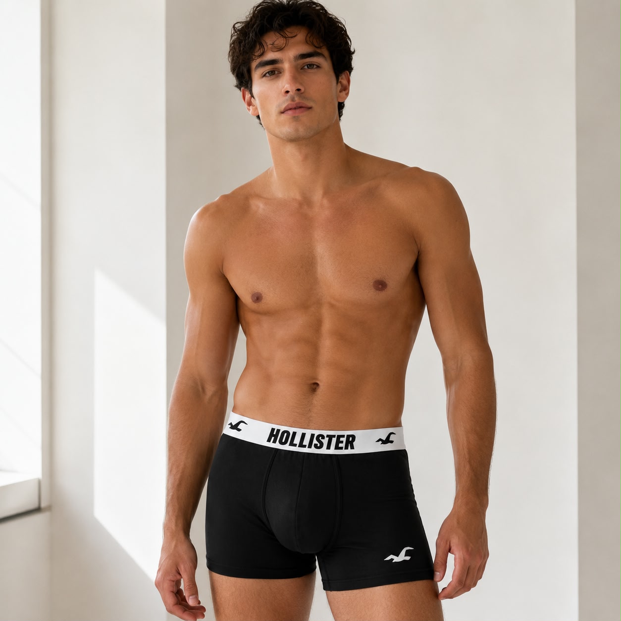 Hollister boxer briefs made from a cotton