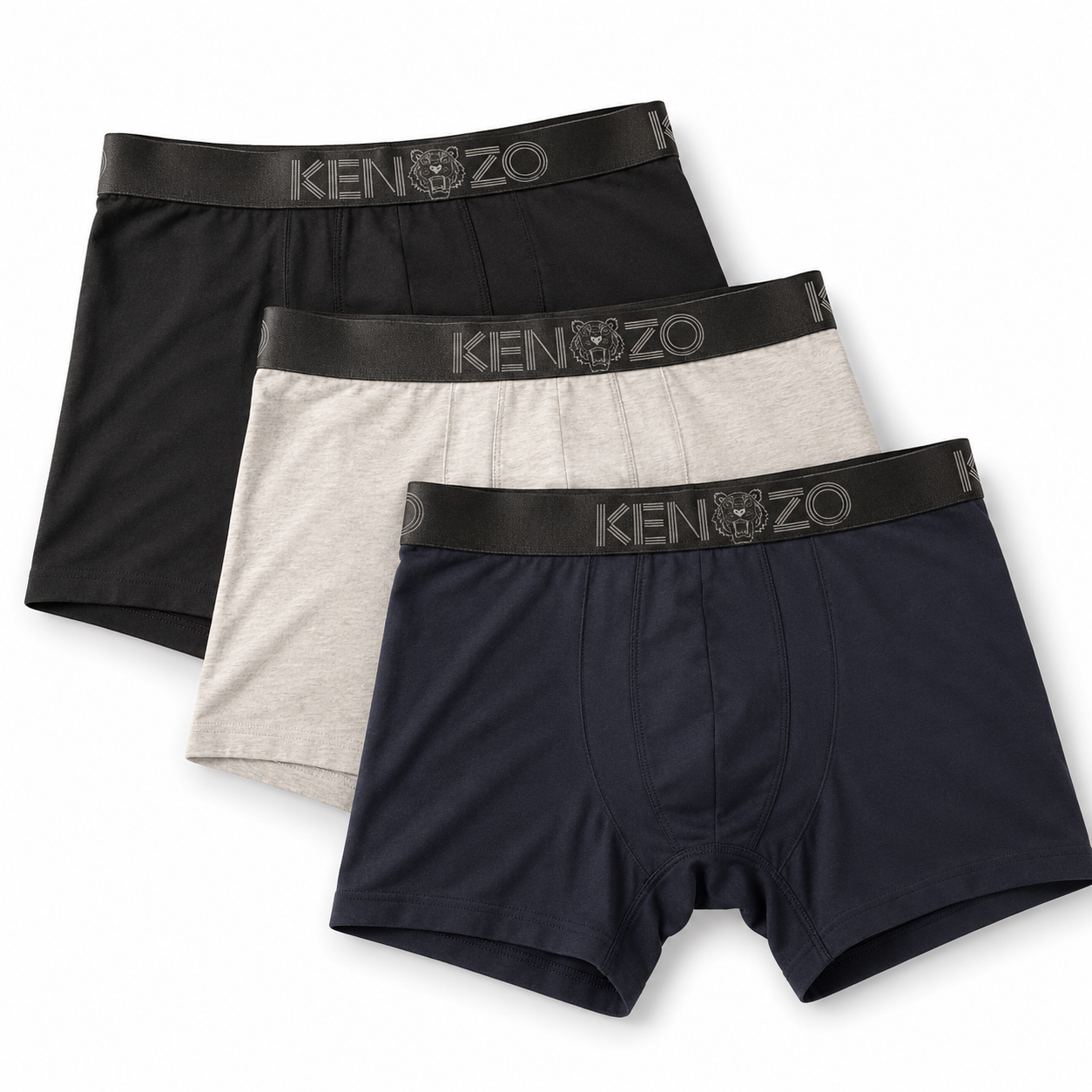 Kenzo 3-Pack Of Cotton Boxer Briefs