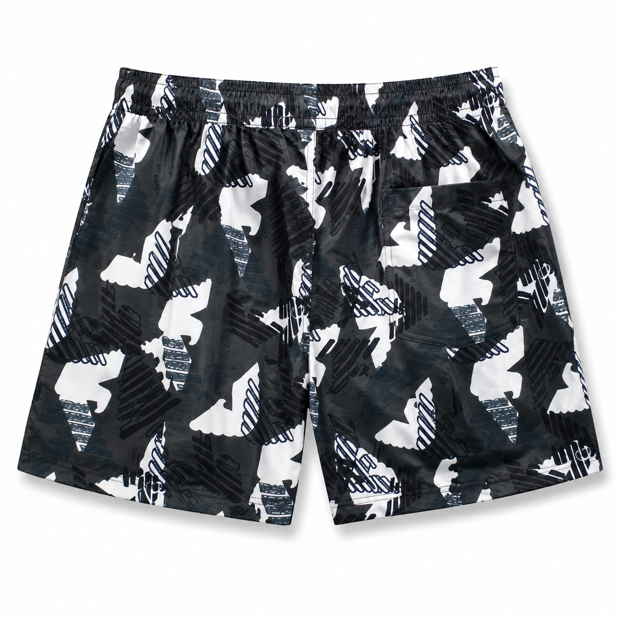 Emporio Armani logo-print swim shorts