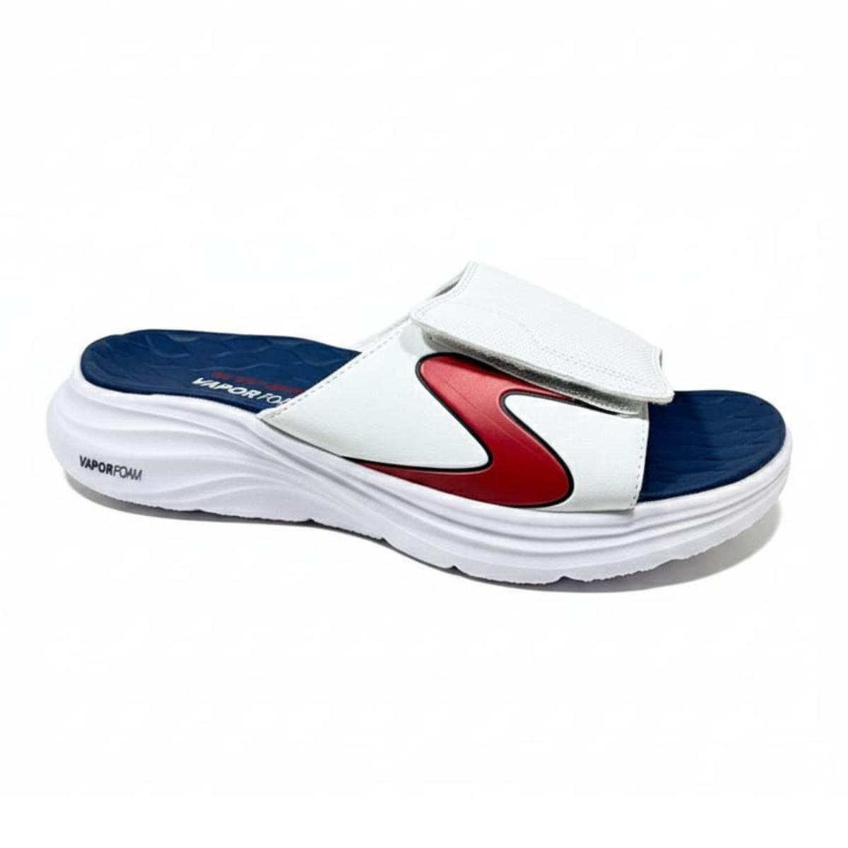 Skechers Vapor Foam Slides White/Blue