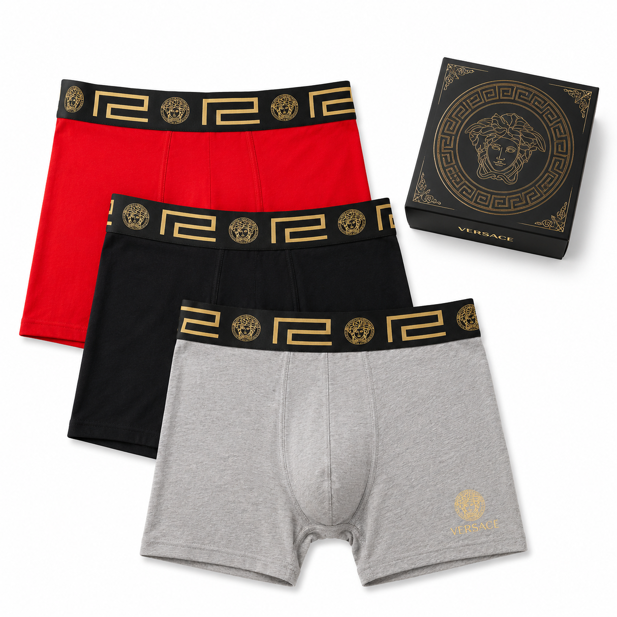Versace Men's Boxer Briefs 3-Pack
