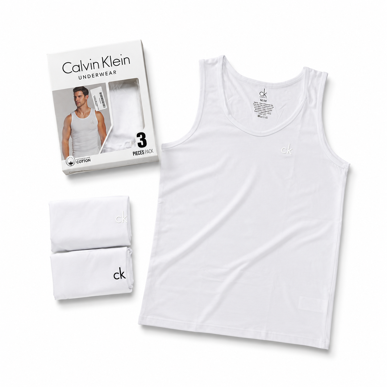 Calvin Klein Men's White Tank Top