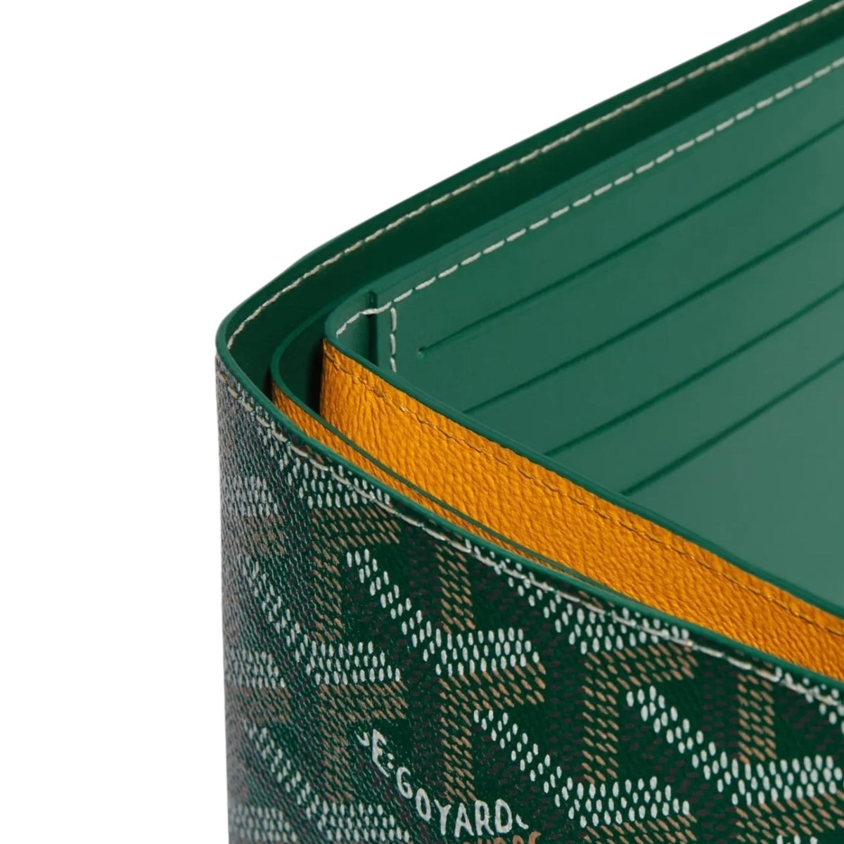 Goyard Green Goyardine Canvas Wallet