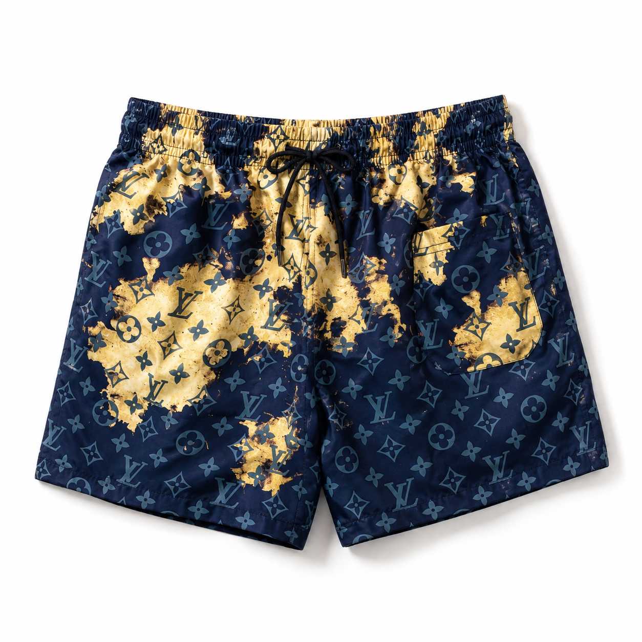 Louis Vuitton stencil-effect monogram swim shorts