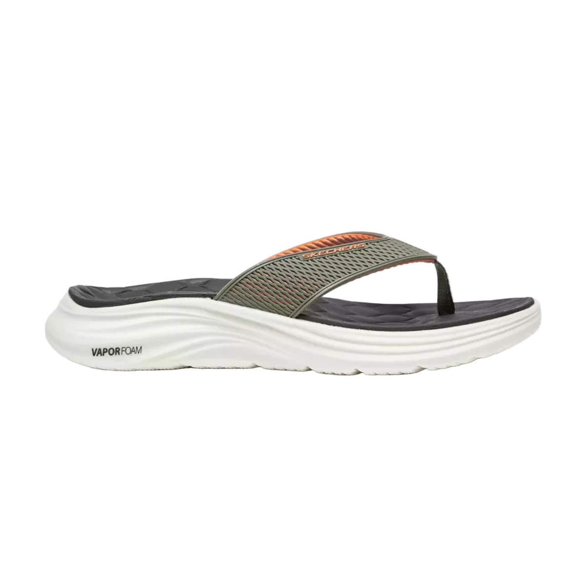Skechers Vapor Foam Flip Flops Black/Orange