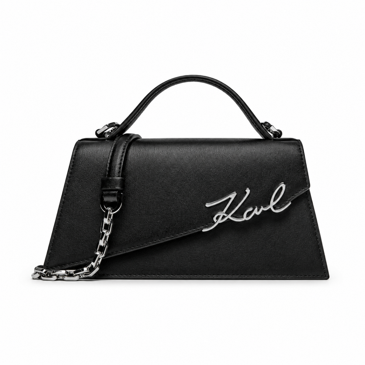 KARL LAGERFELD
K / Signature Slim Crossbody Bag Black / Nickel