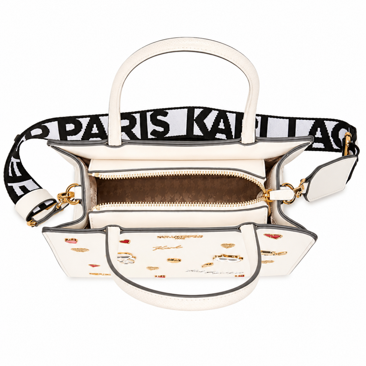 Karl Lagerfeld MAYBELLE SATCHEL WITH PINS