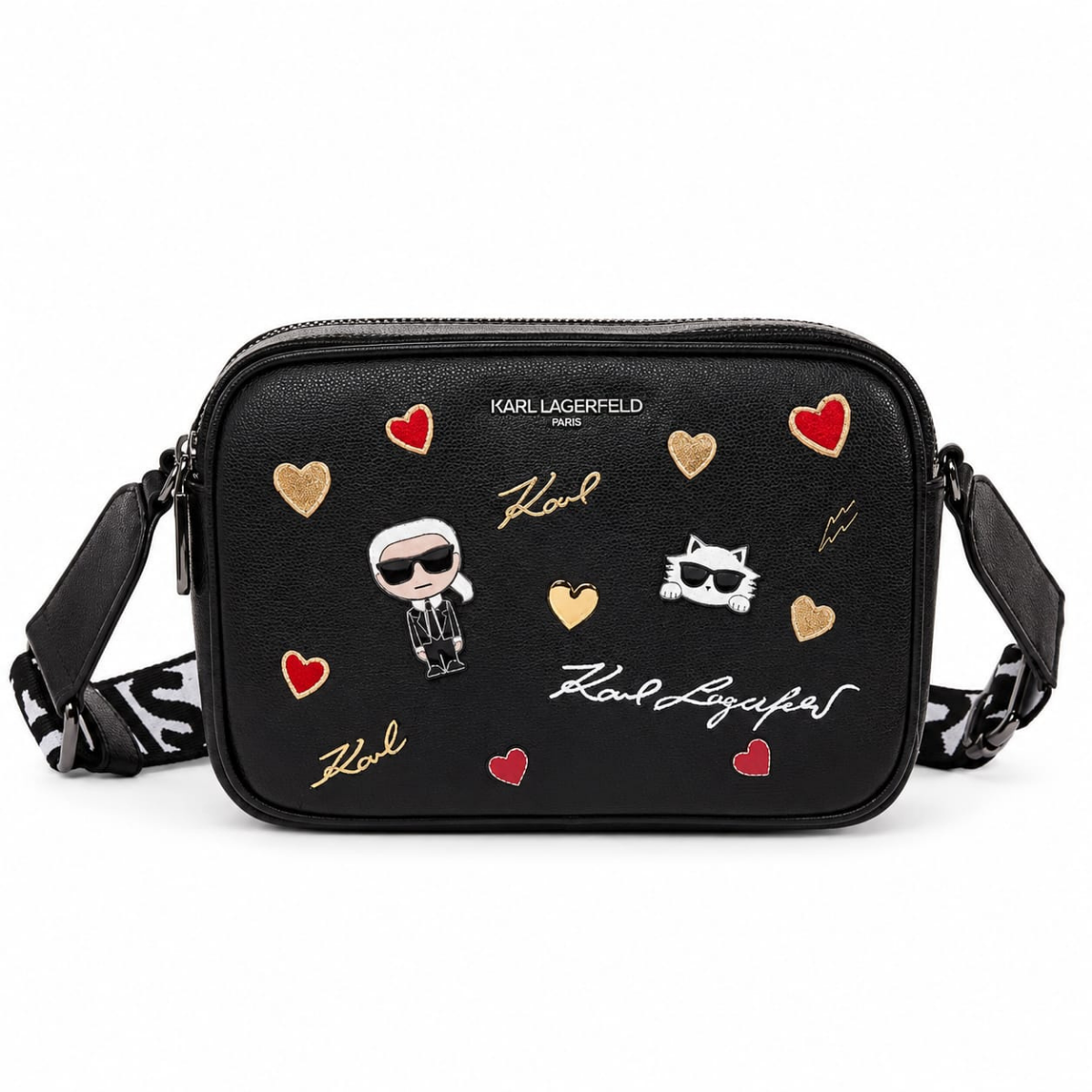 Karl Lagerfeld Paris Maybelle Crossbody With Cate Pins - Multi/black (4)