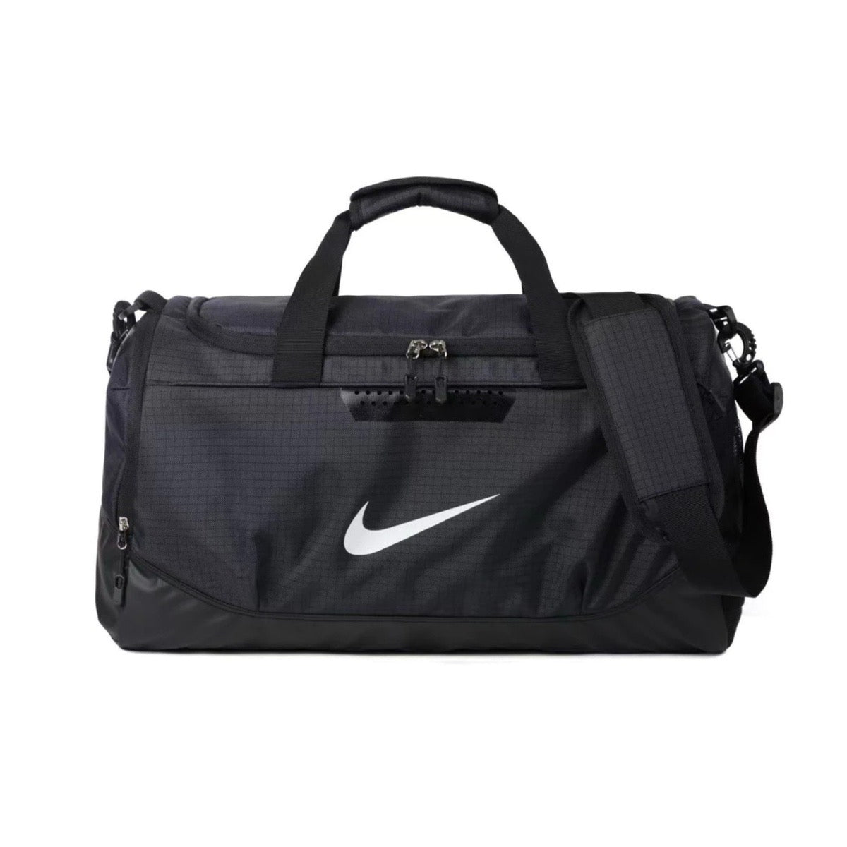 Nike Brasilia black training bag designed for gym use or travel.