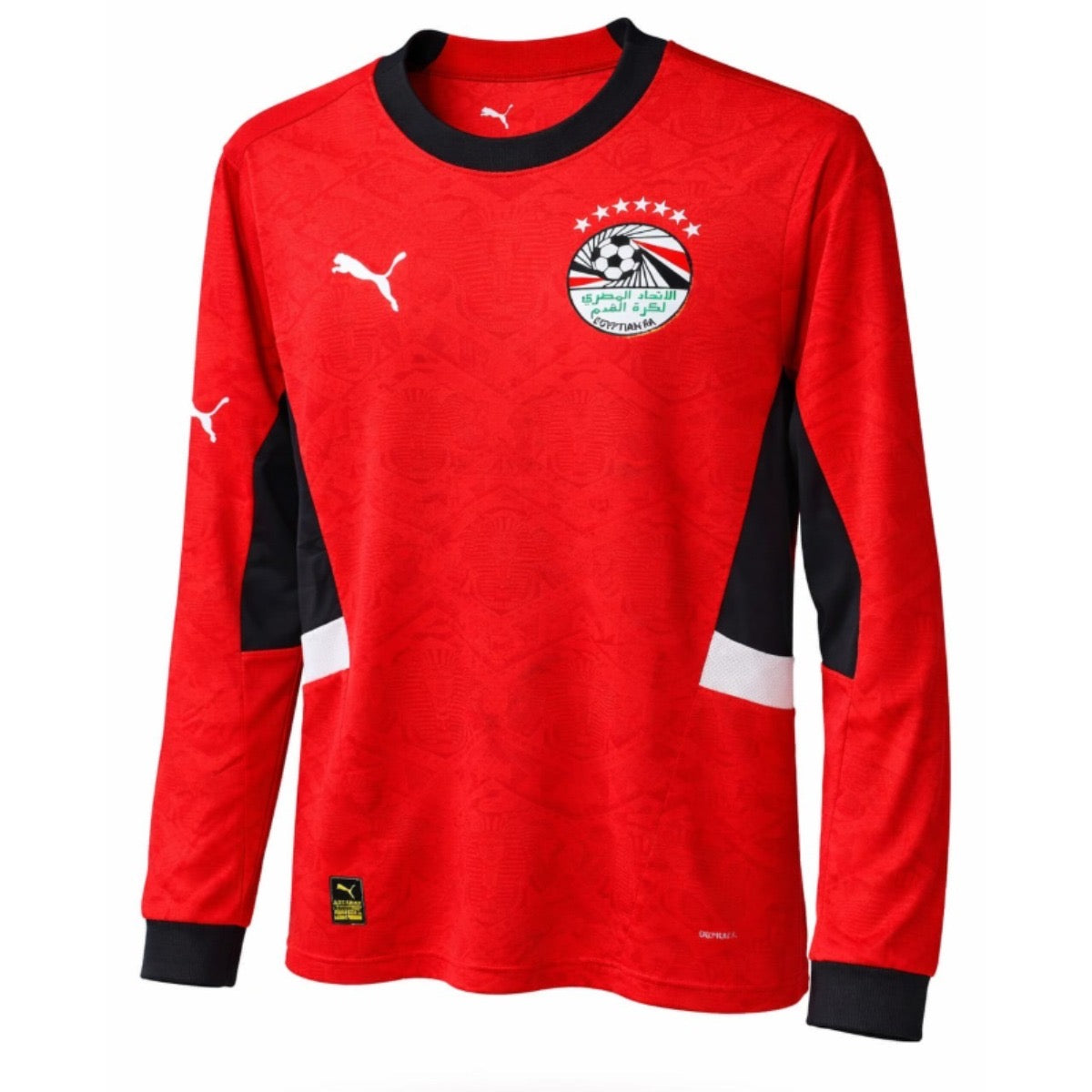 Egypt Puma Player Issue Long Sleeve Home Shirt.