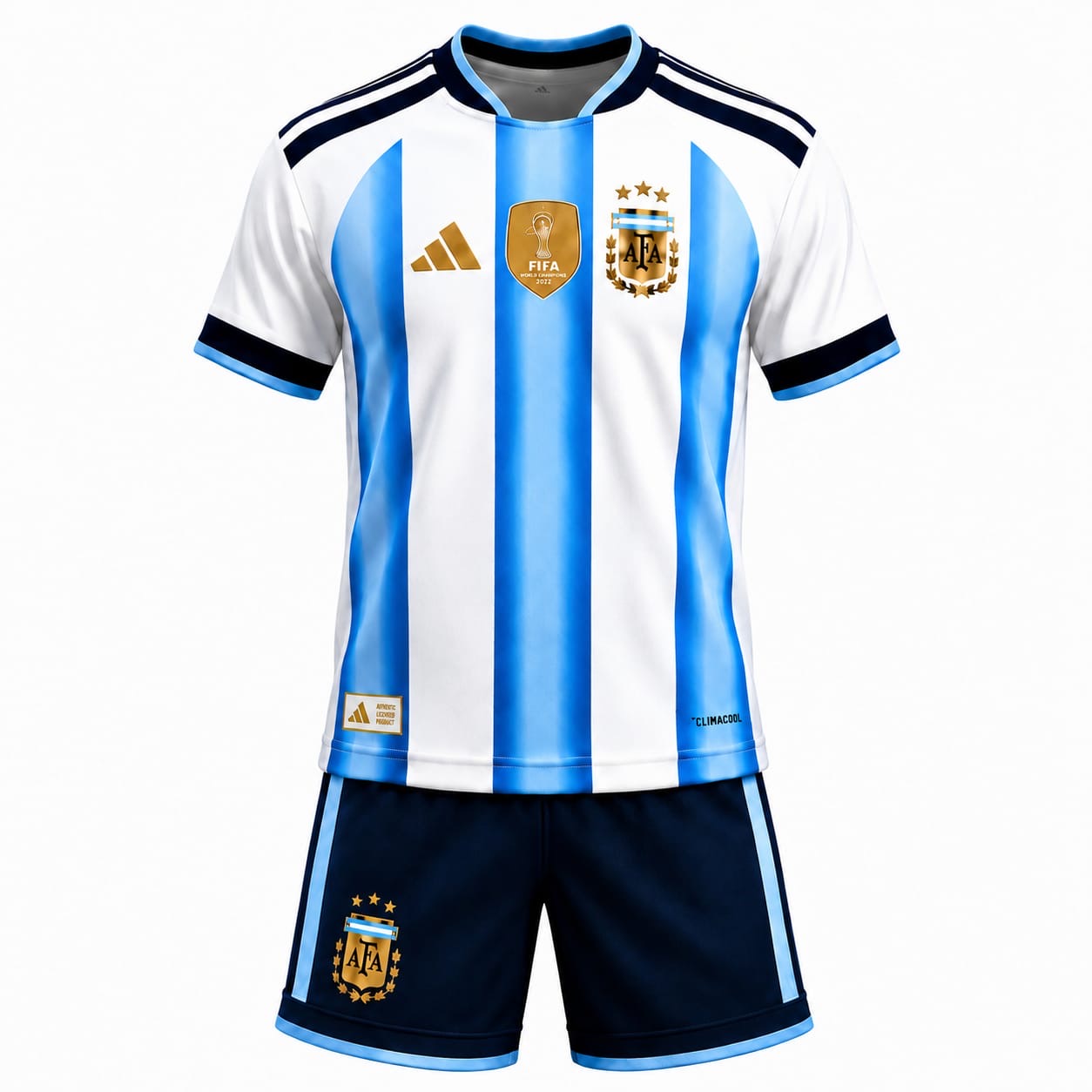 Argentina Home Kit 2026 – Premium Football Jersey & Shorts Set 🇦🇷