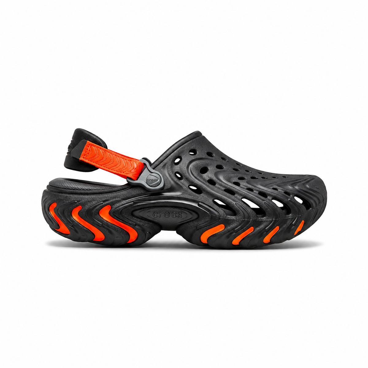 Crocs Echo II Chrome Clog Black/Orange