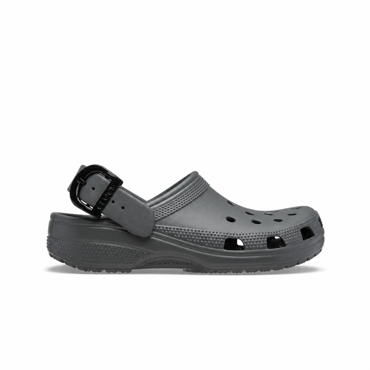 Crocs Classic Enamel Buckle Clog-Gray
