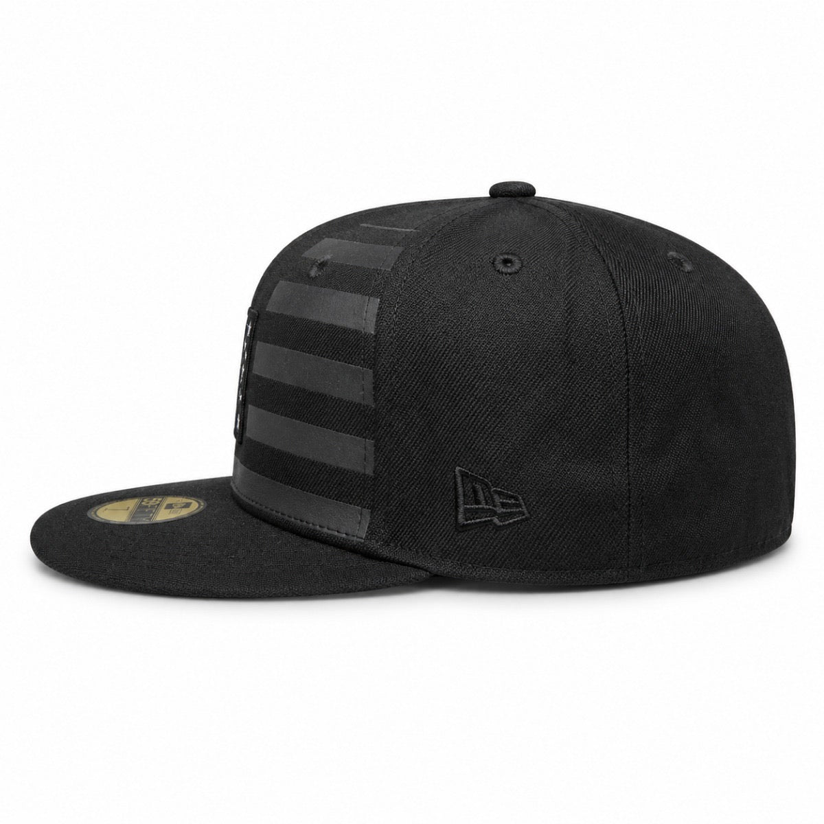 Men's New York Yankees New Era Black Tonal Flag 59FIFTY Fitted Hat