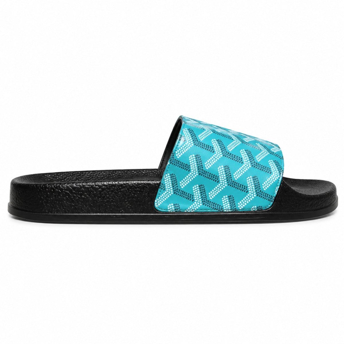 Goyardine print slide slipper